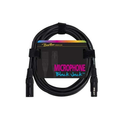 MC220-1 Boston Black Jack Cablu microfon XLR-XLR 1m